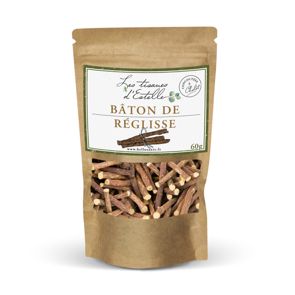 Réglisse (bâton) Sachet de plusieurs bâtons à mâcher Hellosanté Les tisanes d