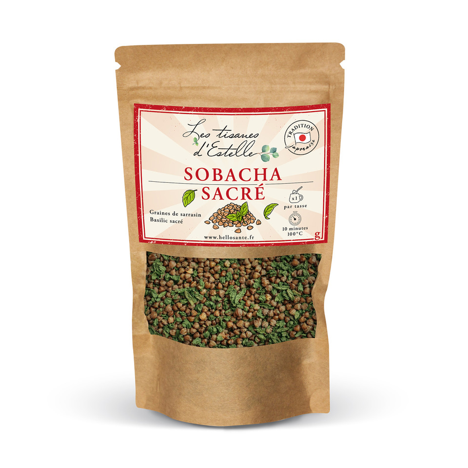 Sobacha Sacré aux graines de sarrasin grillé et basilic sacré – Les Tisanes d’Estelle